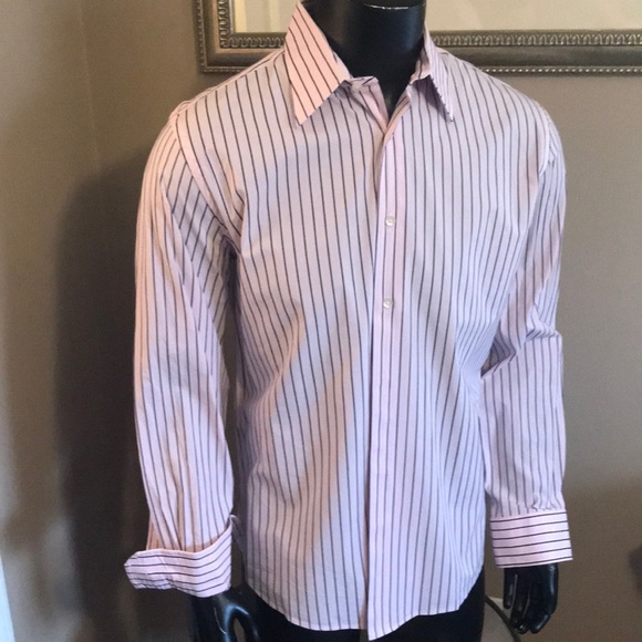 Express 1MX cotton button down in XL 17-17.5 - Picture 1 of 5